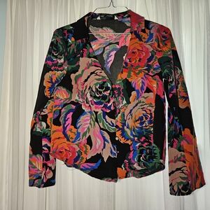 Zara Multicolor Floral Blazer